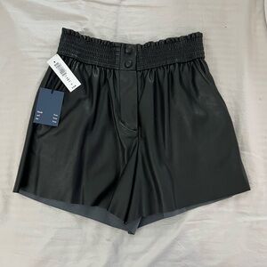 Aritzia Wilfred black faux leather shorts - BRAND NEW